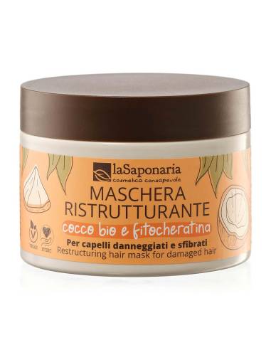 La Saponaria Maschera Ristrutturante Cocco Bio e Fitocheratina