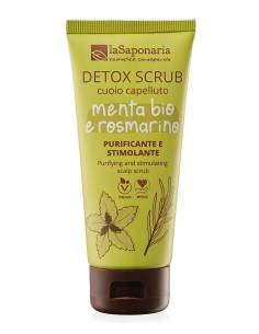La Saponaria Detox Scrub Cuoio Capelluto Menta Bio e Rosmarino Purificante e Stimolante
