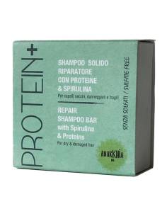 Anarkhia Bio Shampoo Solido Riparatore con Proteine & Spirulina