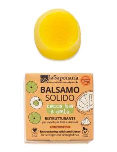 La Saponaria Balsamo Solido Cocco Bio e Amla Ristrutturante