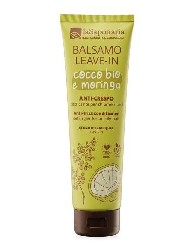 La Saponaria Balsamo Leave-in Cocco Bio e Moringa Anti-Crespo
