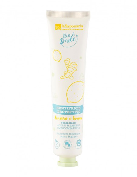 La Saponaria Bio&Smile Dentifricio Protettivo Zenzero e Limone