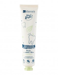 La Saponaria Bio&Smile Dentifricio Wonderwhite Menta e Carbone Attivo