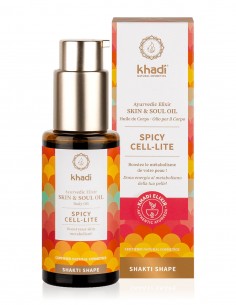 Khadi Olio per Corpo Elisir Ayurvedico Skin & Soul Spicy Cell-Lite