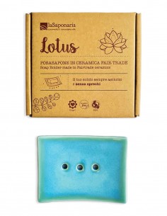 La Saponaria Lotus Portasapone in Ceramica