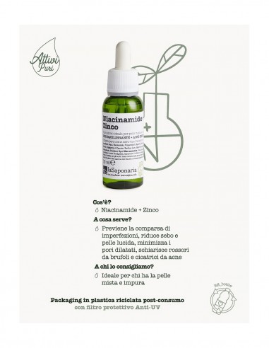 La Saponaria Niacinamide + Zinco