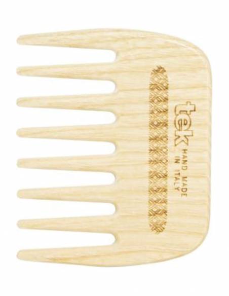 Tek Pettine Piccolo in Legno Naturale a Denti Radi