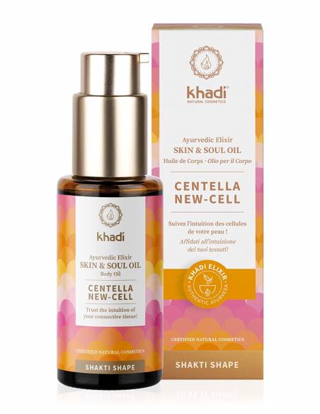 Khadi Olio per Corpo Elisir Ayurvedico Skin & Soul Centella New-Cell