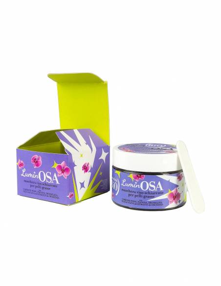Parentesi Bio LuminOSA Maschera Viso Schiarente Pelle Grassa Scatola Aperta