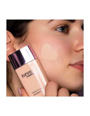 Neve Cosmetics Fondotinta Cream-To-Serum Fair Neutral Applicazione
