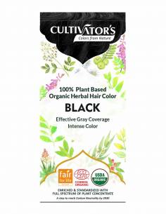 Cultivator's Colorazione Naturale Biologica Black (Nero)
