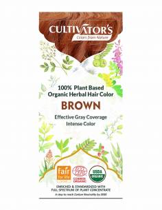 Cultivator's Colorazione Naturale Biologica Brown (Castano)