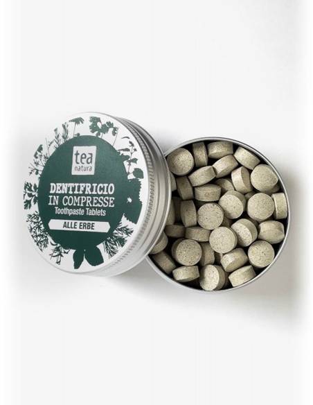 Tea Natura Dentifricio in Compresse alle Erbe Interno