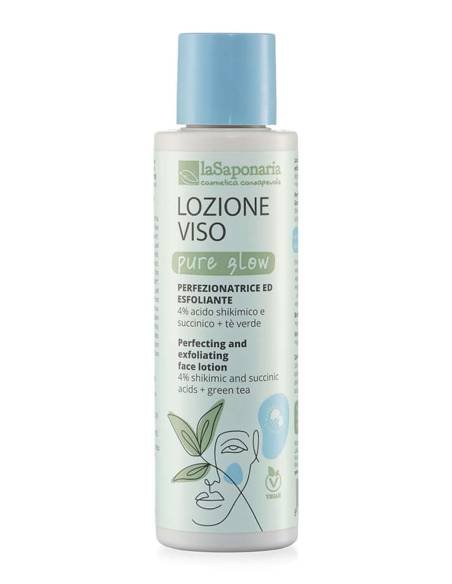 La Saponaria Pure Glow Lozione Viso Perfezionatrice ed Esfoliante