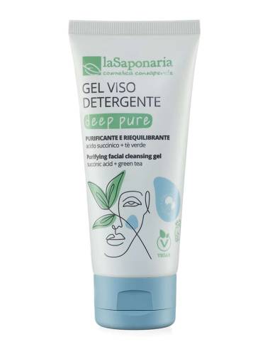 La Saponaria Deep Pure Gel Viso Detergente Purificante e Riequilibrante