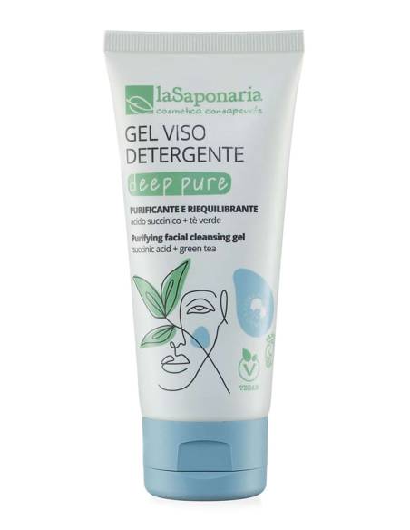 La Saponaria Deep Pure Gel Viso Detergente Purificante e Riequilibrante