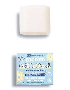 La Saponaria Cotton Cloud BioDeo Solido Neutro per Pelli Sensibili con Calendula e Riso