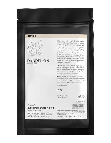 Dandelion Argilla Bentonite Colloidale Bianca Attiva