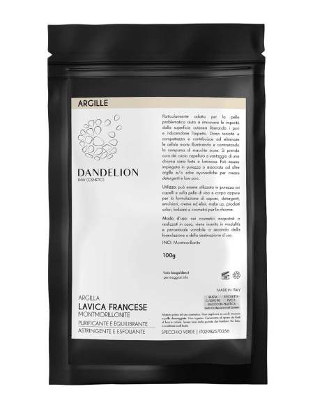Dandelion Argilla Lavica Francese Montmorillonite