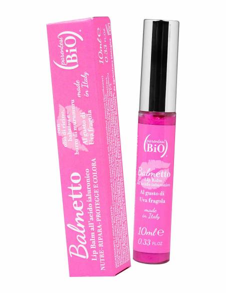 Parentesi Bio Balmetto Lip Balm all’Acido Ialuronico Uva Fragola