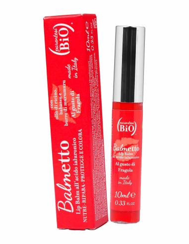 Parentesi Bio Balmetto Lip Balm all’Acido Ialuronico Fragola