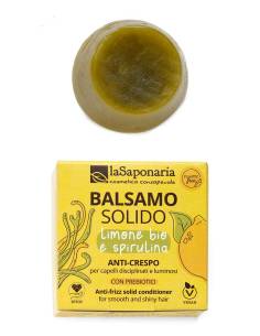 La Saponaria Balsamo Solido Limone Bio e Spirulina Anti-Crespo