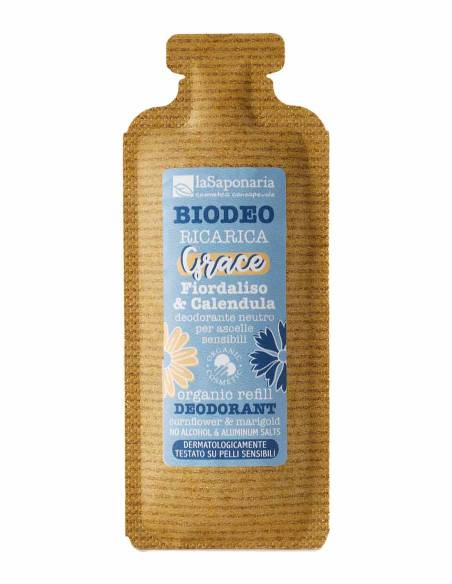 La Saponaria BioDeo Ricarica Grace Fiordaliso e Calendula
