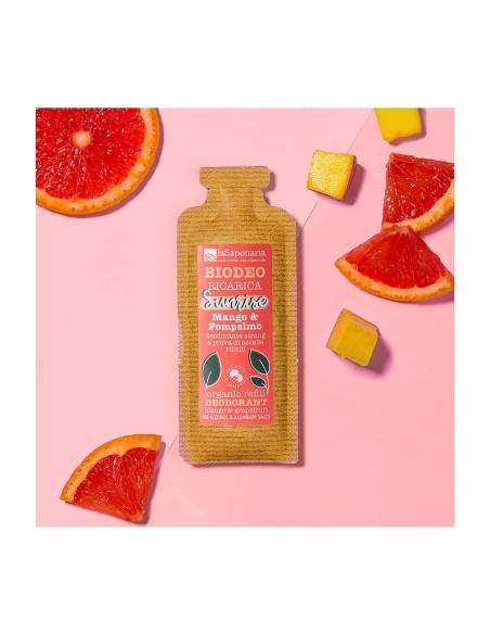 La Saponaria BioDeo Ricarica Sunrise Mango e Pompelmo Artistico