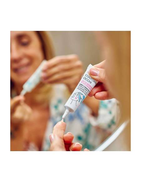 La Saponaria Lift & Restore Contorno Occhi Siero e Maschera Applicazione